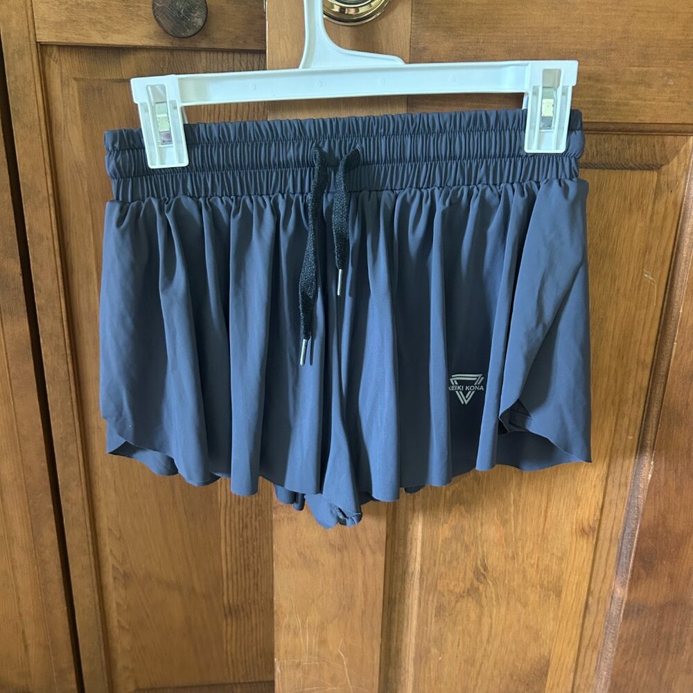 Keiki Kona Blue/Grey Flowy Skort